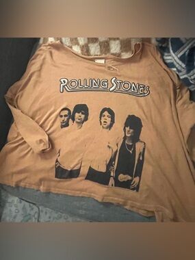 Rolling Stones Graphic oversized Long Sleeve Shirt